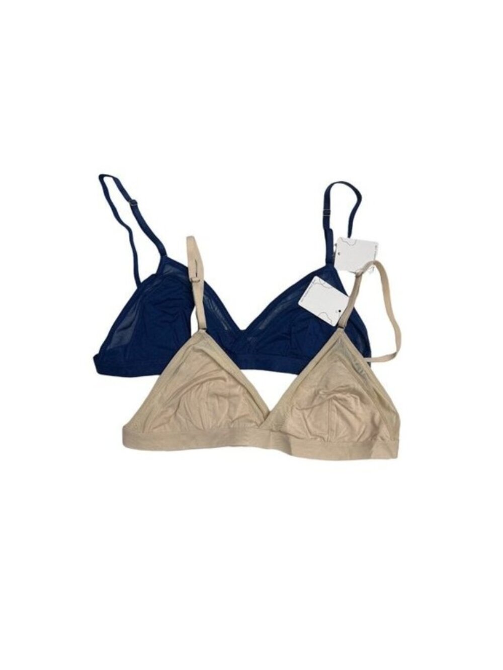 Anemone Bundle of Two Mesh Trim Bralettes